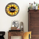 Retro Poster Sunflower Tin Sign Painting Plate Wall Art Decor for Cafe Bar Home