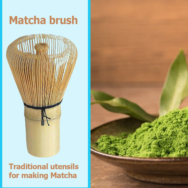 Bamboo Matcha Brush Handmade Green Tea Powder Whisk Brush Grinder (B) Newly