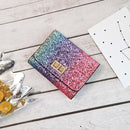Gorgeous Women PU Coins Bag Short Small Clutch Wallets Purse(Lock)