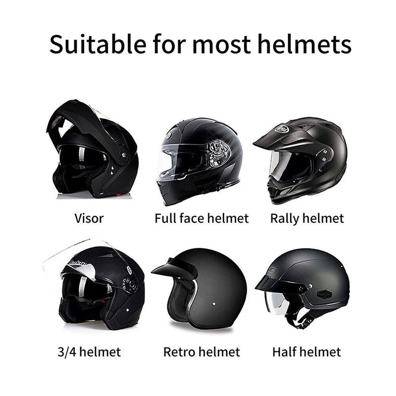 T6 Wireless Music Bluetooth-compatible Motorcycle Helmet Headsets Supports