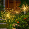 125LED Solar Fireworks Light Waterproof Dandelion Lamps for Outdoor Garden Patio