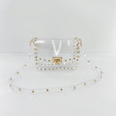 Women Fashion PVC Transparent Crossbody Bag Trending Travel Small Messenger Bag