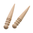 2pcs/lots of leather slicker round wood leather polishing steel leather craft cutting tool