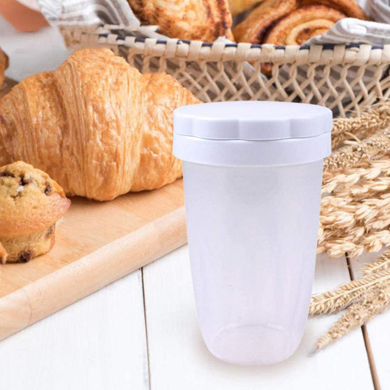 Plastic Powder Icing Sugar Cocoa Chocolate Flour Duster Sugar Shaker Hot Z7L9