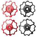 LEBYCLE 13T Bike Rear Derailleur Pulley Guide Bearing Jockey Wheel (Red)