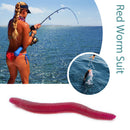 3.5cm Soft Red Worm Baits Earthworm Carp Fishing Lures Tackle Tool (100pcs)