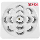 Fluffy Resuable Thick Cross Eye Lashes Extension False Eyelashes 5D Mink Hair
