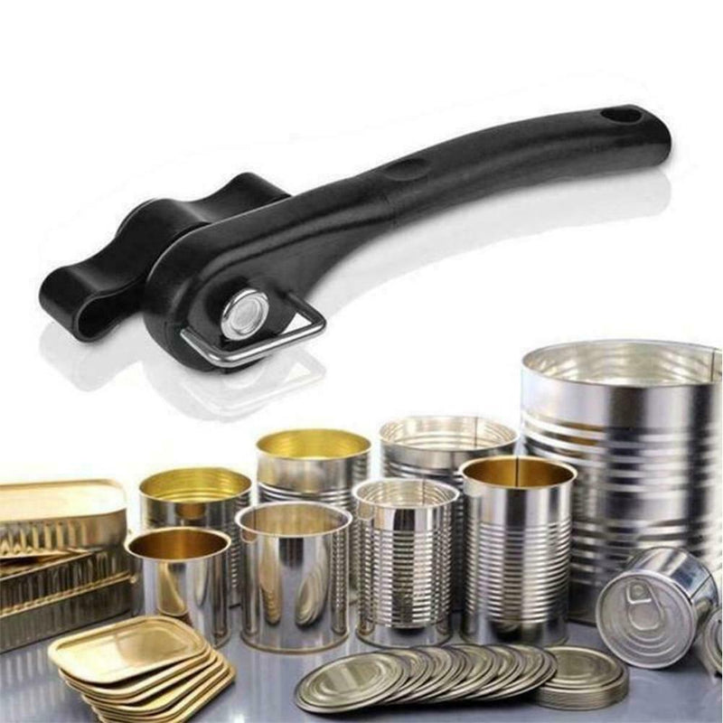 1PCS Professional Manual Tin Can Opener Safe Cut Lid Smooth Steel Tool F1X5