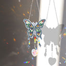 DIY Crystal Light Catching Jewelry Ornaments Wind Chime Pendant (Butterfly)
