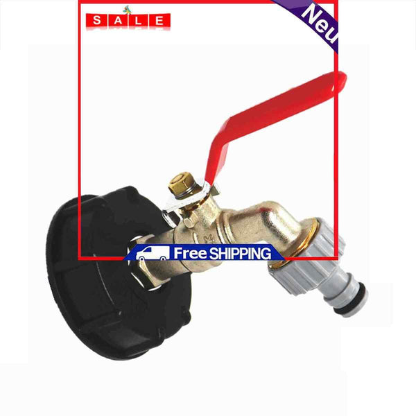IBC Coarse Thread Connector, 1/2 inch Water Tank Tap Adapter, Faucet Pants Valve