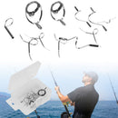 Steel Tackle Box Accessories Tip Repair Kit Eye Ceramic Ring Fishing Rod Guide