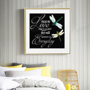Dragonfly Letter 5D DIY Full Round Diamond Painting Animal Decor Mosaic Craft