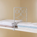 Closet Shelf Dividers Wardrobe Clothes Organizer Partition Shelves (White) Newly