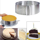 Stainless Steel 15-20cm Adjustable Retractable Circular Ring Cake Mould