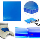 Motorcycle Seat Gel Pad Shock Absorption Mat Soft Cushion Blue (25x22x1cm)