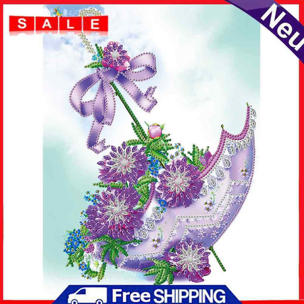 LIUZHI 5D Diamond Painting Set, Motif: Umbrella, Diamond Embroidery, Cross Stitch
