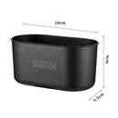 Stainless Steel Sink Drain Basket for Kitchen Corner Rack Strainer (Black) Newly