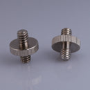 1/4 Male To 1/4 Male Threaded Metal Screw Adapter For Tripod Monopod  Newly