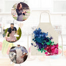 Kitchen Linen Apron Colorful Powder Print Home Bib for Cooking Baking Shop
