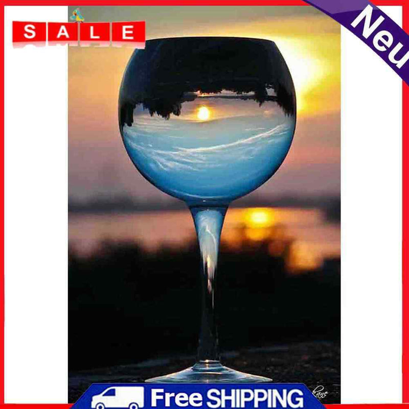 5D DIY Full Drill Diamond Painting Glass Cup Cross Stitch Embroidery Kits Home W