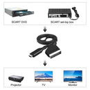 Hdmi-compatible To Scart Cable Portable 720p / 1080p Video Audio Adapter Convert