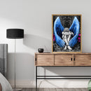 Blue Wings Angel Oil Paint By Numbers Drawing DIY Home Decoration Gift No Frame