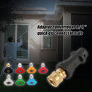 1/4 inch Quick Connect Pressure Washer Gun Adapter + 7pcs Tips for Karcher K2-K7