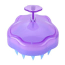 Multi-function Scalp Body Massage Brush Shampoo Shower Comb Brush (Purple) Newly