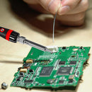 Electric Soldering Iron Portable Digital Display Adjustable Welder Red (EU)