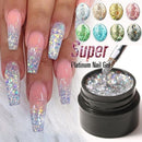 Shining Manicure DIY Semi Transparent Nail Sequins UV Gel Nail Glitter Polish