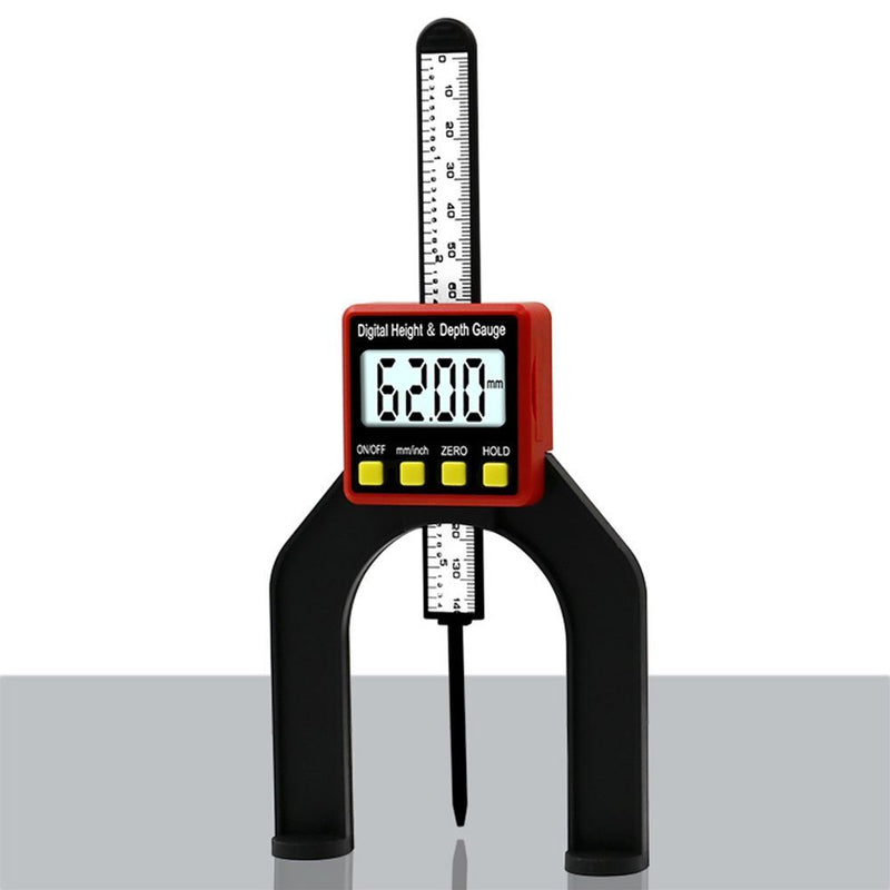 With Feet Groove Measurement Digital Depth Gauge LCD Height Gauges Depth Gauges