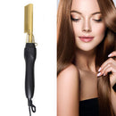2 in 1 Hair Straightener Curler Electric Hot Heating Iron Styling Comb (EU)