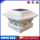 Garden Solar Post Light LED Outdoor Fence Gate Pillar Head Courtyard Lamp