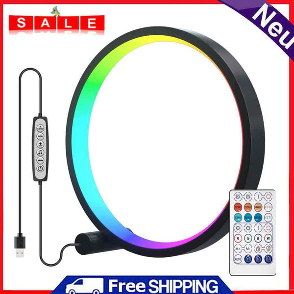 Remote Control Ring Night Light RGB Bedside Desk Atmosphere LED Lamps
