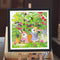 Partial Embroidery DIY 11CT Cute Rabbits Cotton Thread Cross Stitch Print Kit