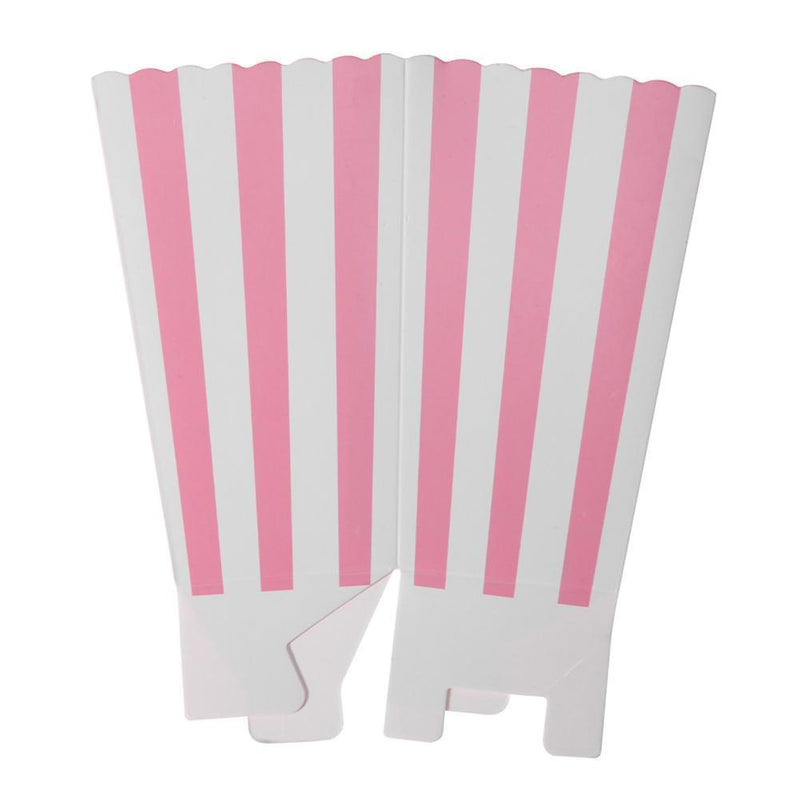 12pcs Favor Candy Treat Popcorn Boxes for Wedding Party Supply(Pink)