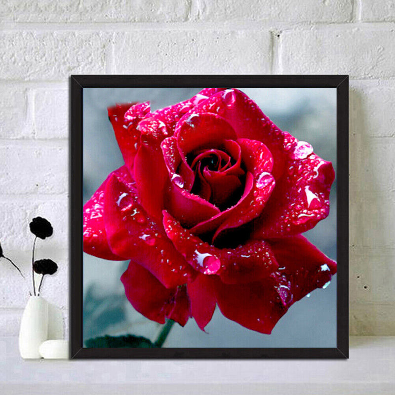 DIY Roses Diamond Painting Cross Stitch Embroidery Mosaic Kit Room Decor