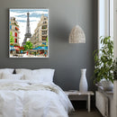 Partial Embroidery Kits Paris Street 14CT Counted Needlework Home Decoration