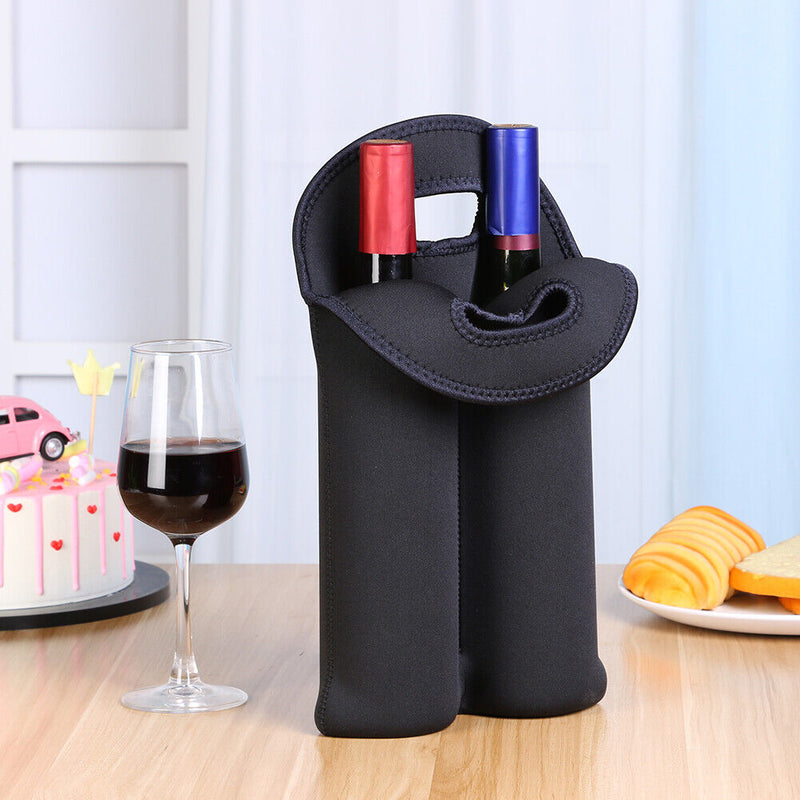 Neoprene Wine Bottle Cooler Portable Insulated Protective Cover Sleeve Hold