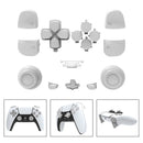 For DualSense Replacement Button Full Set for PS5 Controller Parts (White)