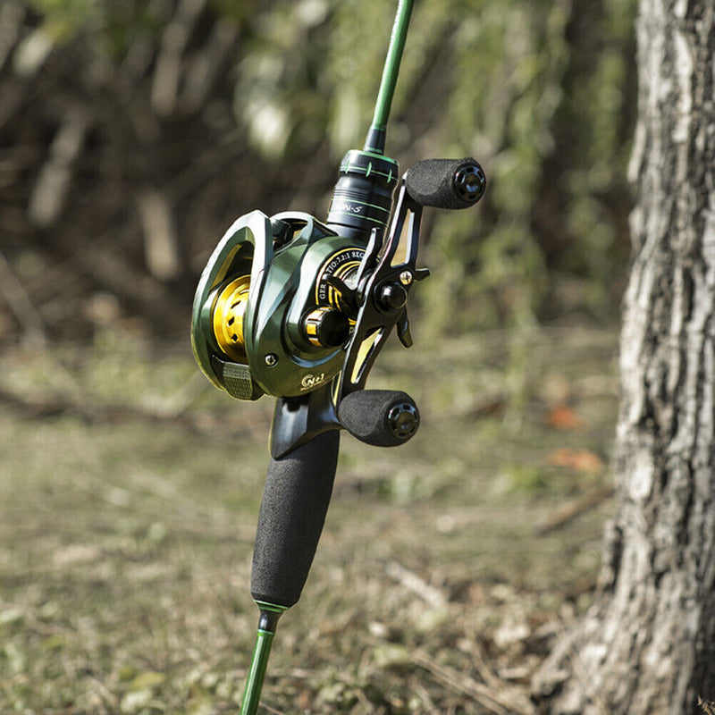 #A 7.2/1 Speed Ratio Low Profile Baitcasting Fishing Reel 13+1 Bearing Wheel Tac