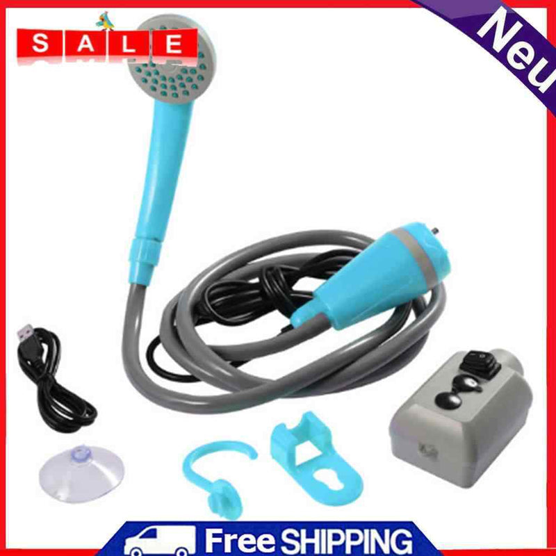 12V Car Washer Shower Set Outdoor Camping Travel Hiking Sprayer Bathing Tools