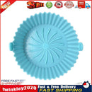 Silicone Air Fryer Liner Kitchen Baking Parchment Steamers Pads (Blue) Newly