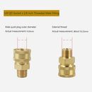 3/8 Quick Connect Fitting Pressure Washer Coupling Connector Adapter Set Newly