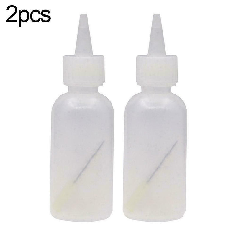 2PCS Needle Tip Bottle Liquid Flux Dispenser Oil Solvent 0.7 50ML Dropper N8L3