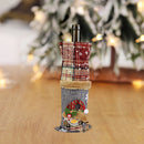 Christmas Plaid Wine Bottle Bags Santa Snowman Holiday Dinner Table Decoration