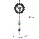 Rotating Wind Chime Novelty Sculpture Wind Chime with Spiral Tail Ball (C) Newly