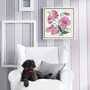 Partial Cross Stitch 14CT Cotton Thread DIY Counted Embroidery Kits Flower Gift