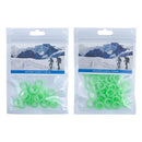 20pcs Nail Fluorescent Rings Outdoor Camping Tent Nail Luminous Rings