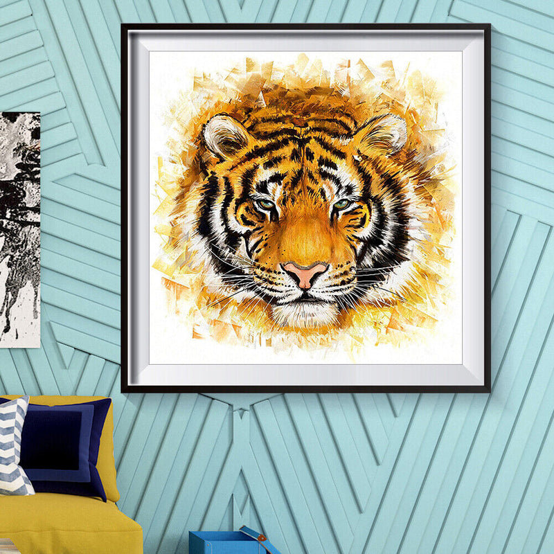 5D Diamond Painting Tiger DIY Full Round Drill Cross Stitch Embroidery Mosaic